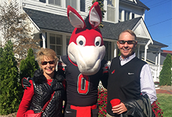 Home Is Where Mule Spirit Is: UCM Power Couple Paints MuleNation Red